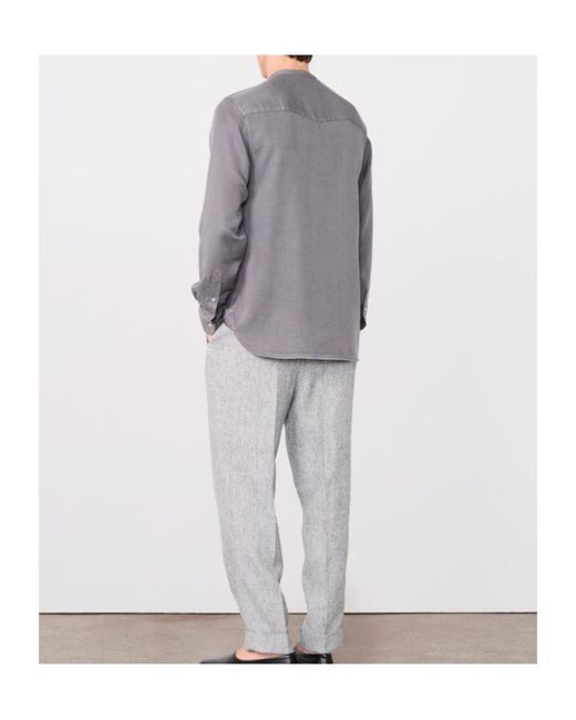 Officine Generale Gray Gaspard Shirt for men