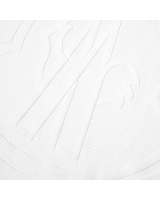 Moncler White Item O-Neck Short-Sleeved T-Shirt for men