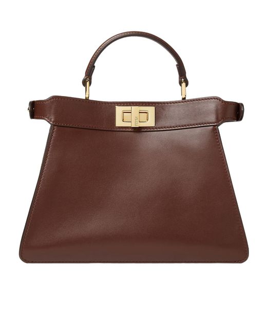 Fendi Brown Peekaboo Iseeu Small Tote Bag