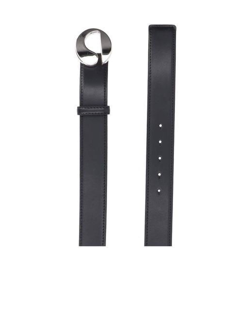 Coperni White Logo Plaque Buckle Belt