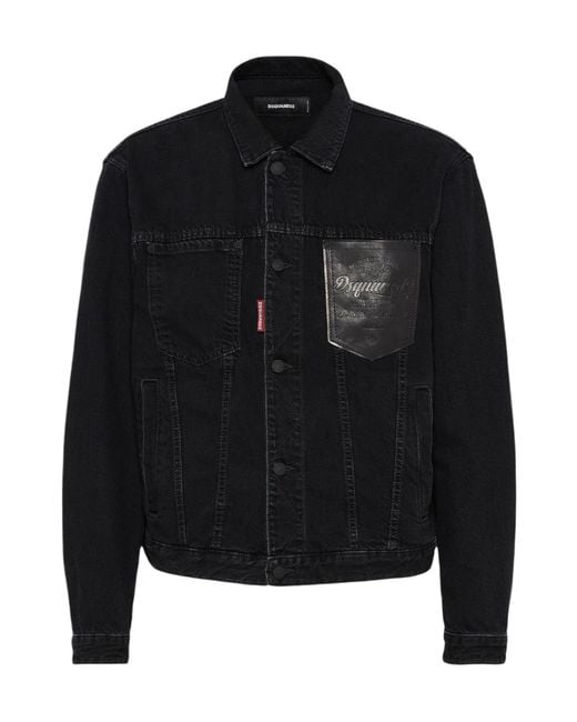 DSquared² Black Oversized Jean Jacket for men