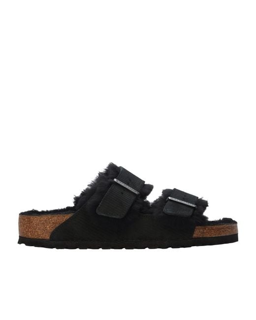 Birkenstock Black Solid Color Sandals for men