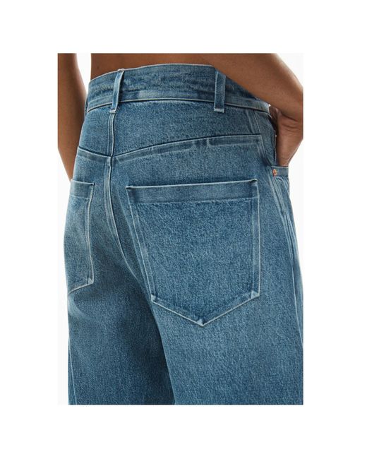 Alexander Wang Blue Wide-Leg Ballon Jeans