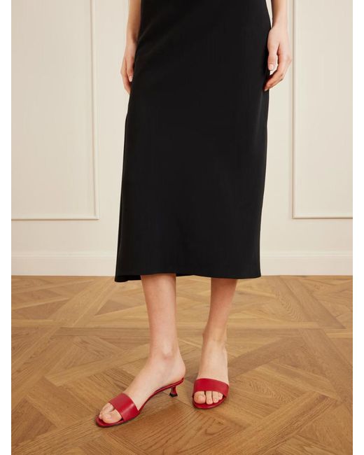 The Row Red Combo Leather Mules