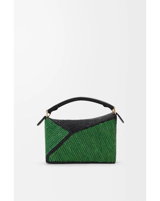 Loewe Green Small Puzzle Edge Shoulder Bag