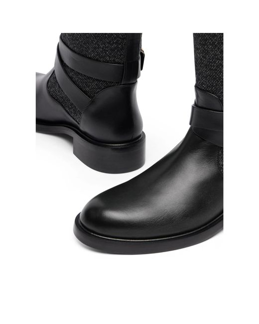 Stuart Weitzman Black Benni Riding Boot