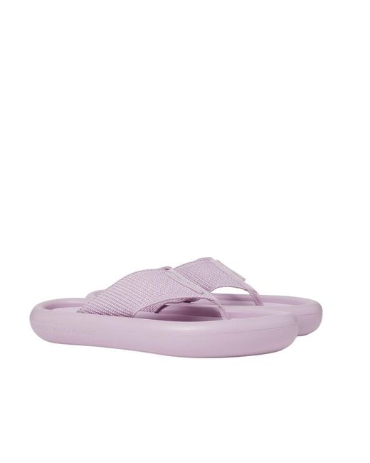 Stella McCartney Purple Air Slide Thong Sandals