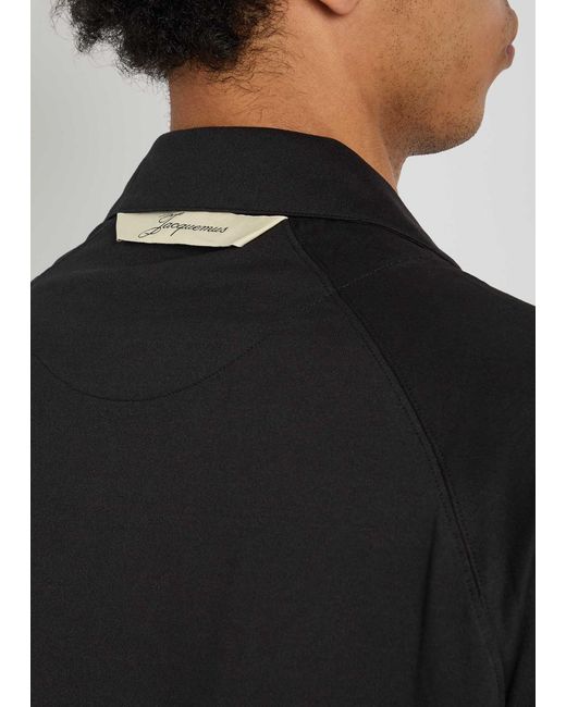 Jacquemus Black La Chemise Jean Atelier Woven Shirt for men