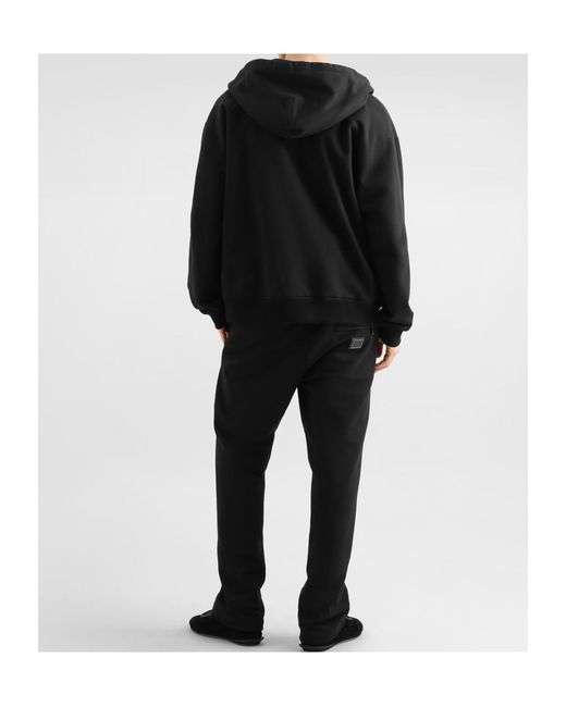 Dolce & Gabbana Black Jersey Jogging Trousers for men