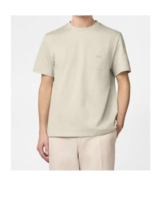 Tod's White Short-Sleeved T-Shirt for men