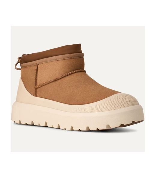 Ugg Brown Classic Ultra Mini Weather Hybrid Boots for men