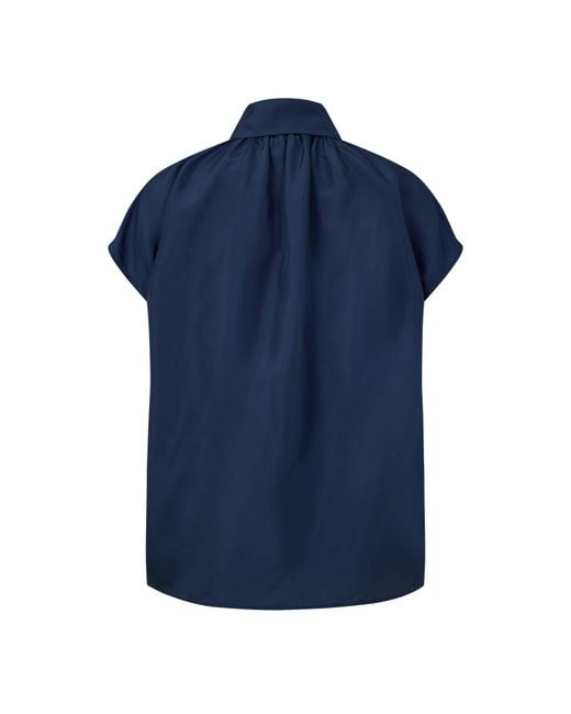 Weekend by Maxmara Blue Weekend Crine Long Sleeve Shirt
