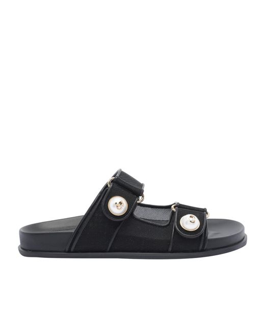 Jimmy Choo Black Fayence Sandals