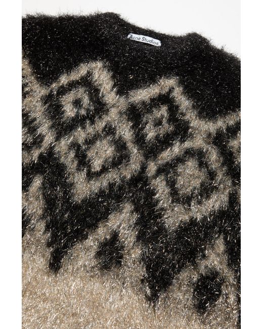 Acne Multicolor Geometric-Pattern Sweater