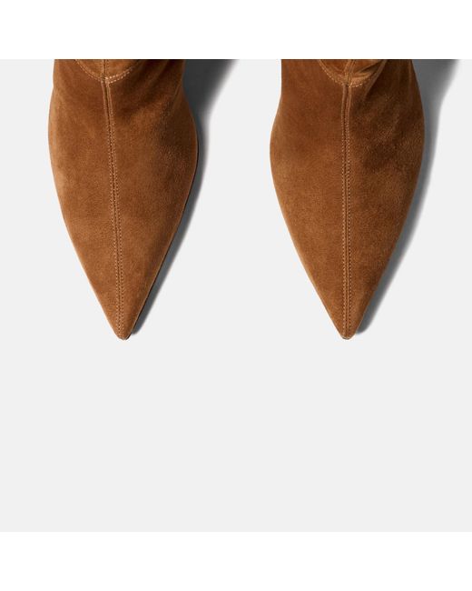 Scarosso Brown Barbara Pointed-Toe Boots
