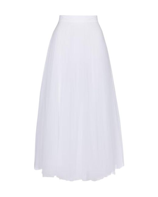 Christopher Kane White Tulle Maxi Skirt