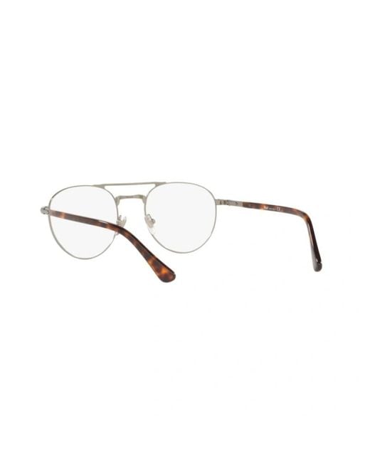 Persol White Tortoiseshell-Effect Pilot-Frame Glasses for men