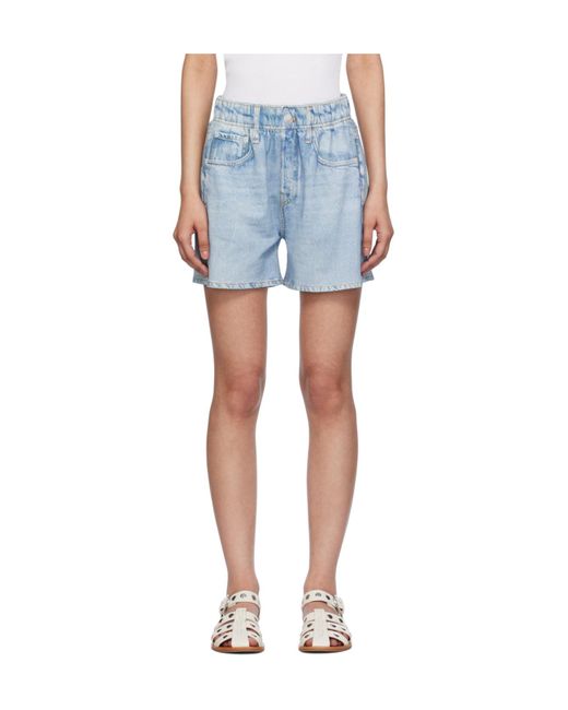 Rag & Bone Blue Miramar Denim Shorts