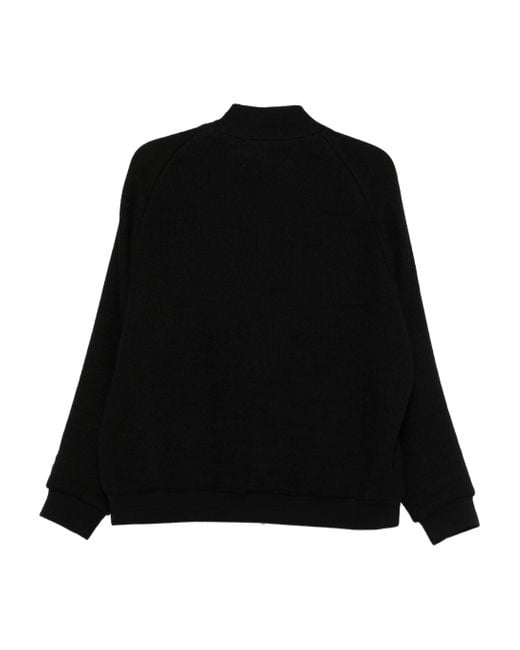 Barena Black Zip-Front Ribbed Jacket