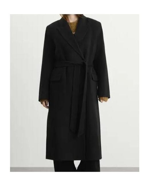 Acne Black Double-Breasted Coat