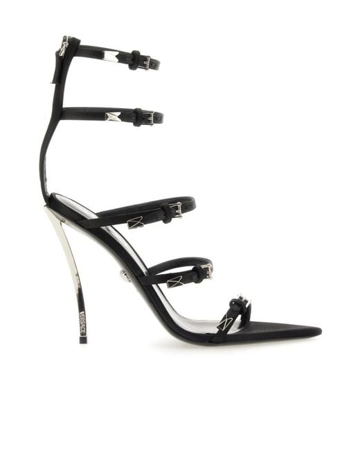Versace White Pin-Point Buckle-Strap Fastened Sandals