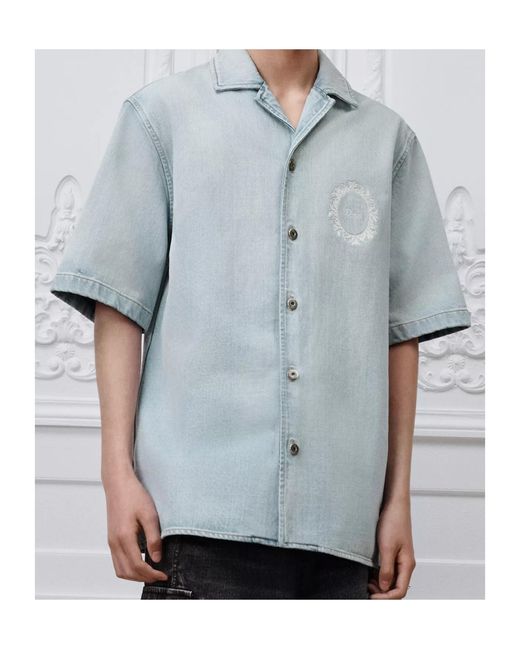 Dior Blue Short-Sleeved Shirt for men