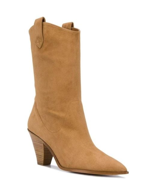 Aquazzura Brown Saint Honore' Bootie 70
