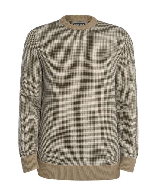 Barbour Gray Wells Crew-Neck Sweater for men