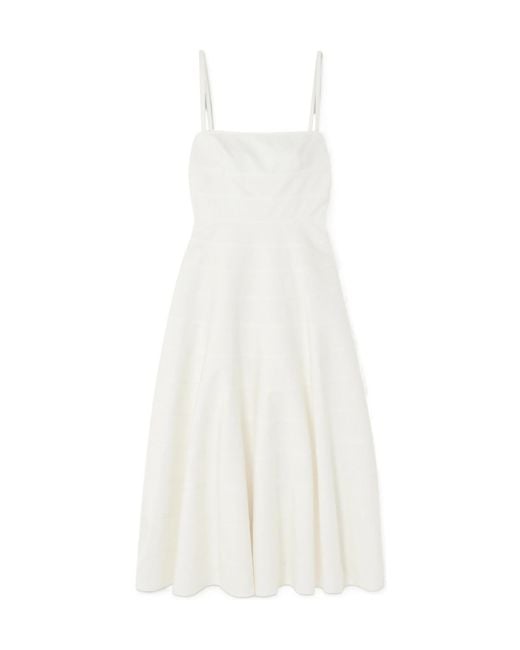 Altuzarra White Pure Cotton Mid-Length Dress