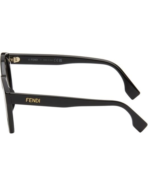 Fendi Multicolor Lettering Cat-Eye Sunglasses