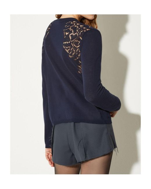 MAX&Co. Blue Long-Sleeved Cardigan