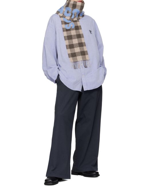 Acne Blue Long-Sleeved Shirt