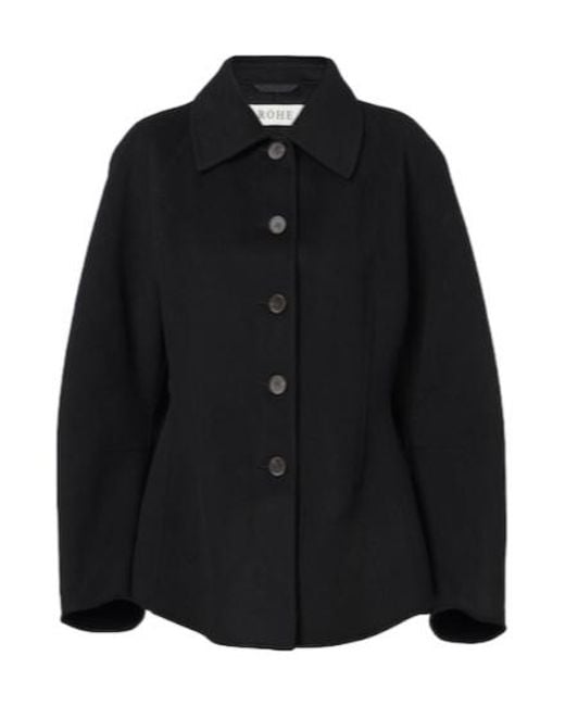 Rohe Black Logo Coat
