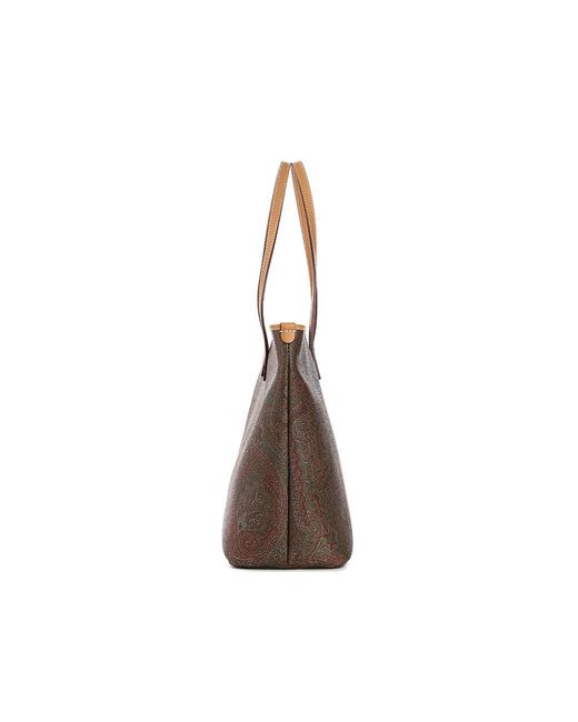 Etro Brown Patterned Shoulder Bag
