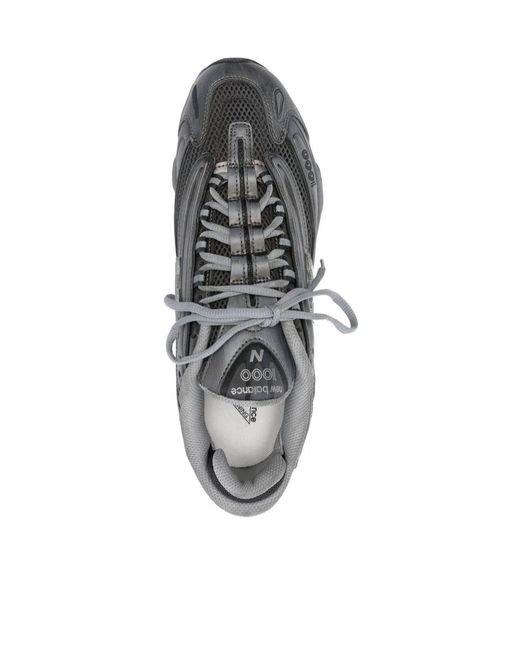 New Balance Gray 1000 Lace-Up Sneakers for men