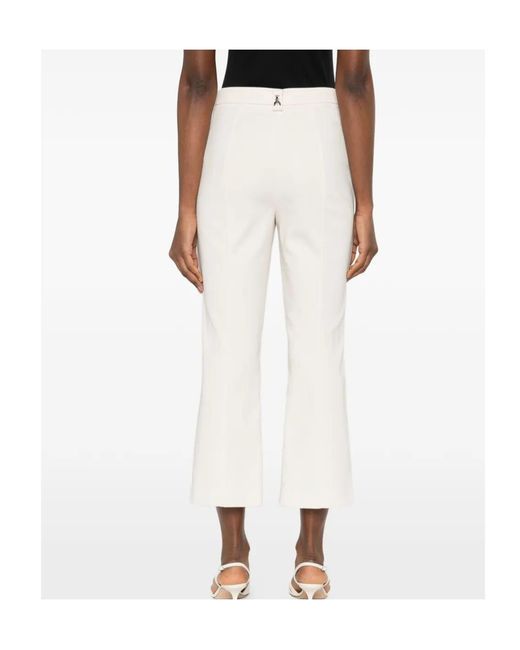 Patrizia Pepe White Soft Trousers