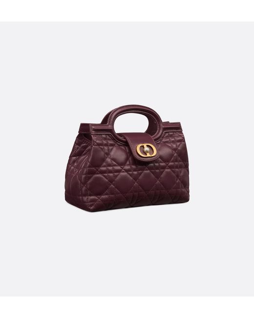 Dior Purple Jolie Top Handle Mini Bag