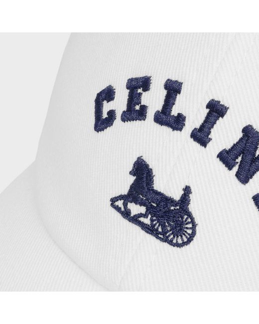 Céline White Richelieu Cap