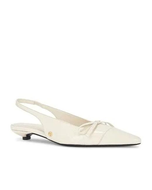 Anine Bing White Zoey Slingback Pumps