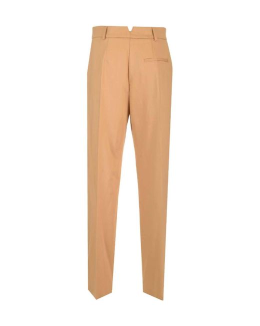 Forte_forte Natural Pleated Twill Pants