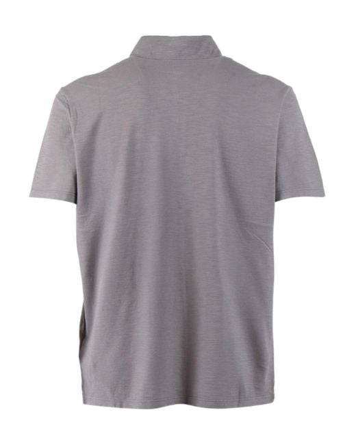 Dondup Gray Slim Jersey Polo Shirt for men