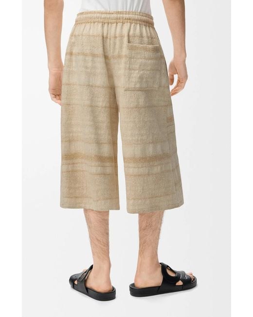 Loewe Natural Drawstring Shorts for men