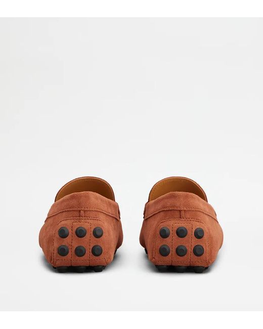 Tod's Brown Round-Toe Loafers for men