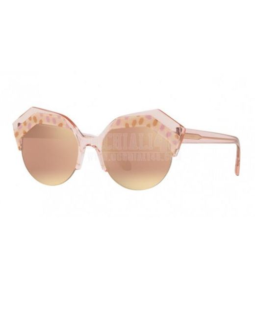 BVLGARI Pink Irregular Sunglasses