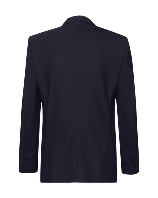 Boss Blue Single-Breasted Blazer for men