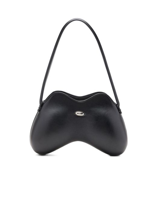 DIESEL Black Double-D Shoulder Bag