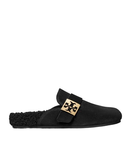 Tory Burch Black Mellow Mules