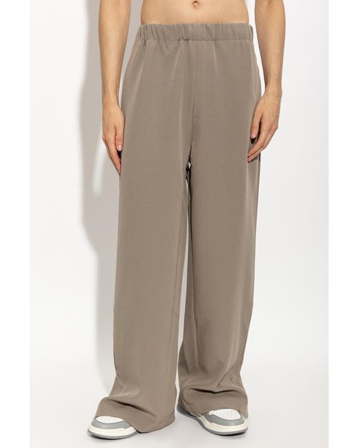 Amiri Gray Elastic Waistband Casual Pants for men