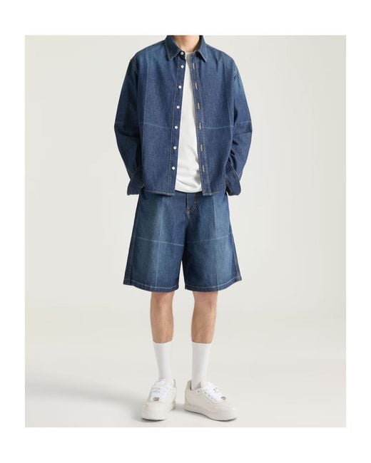 Givenchy Blue Long-Sleeved Denim Shirt for men