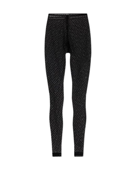 DSquared² Black Elastic Waist Leggings
